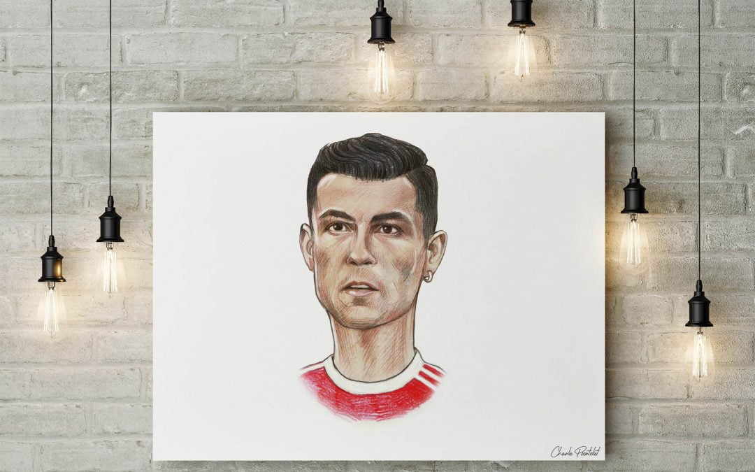 Preview portrettekening Cristiano Ronaldo